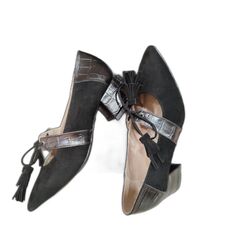 6153 zapato borlas pulsera combinado coco. Zapato Francesita . Color negro. Número 38. 