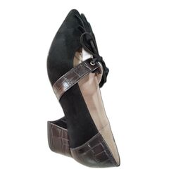 6153 zapato borlas pulsera combinado coco. Zapato Francesita . Color negro. Número 38. 