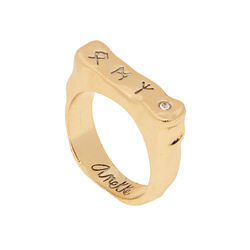 33700 anillo runas Anekke GOLD. Anillo. Color dorado. Número 14. 