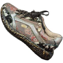 BURTON 11 Deportivo Laura Vita estampado multicolor. Playero . Color Gris. Número 36. 