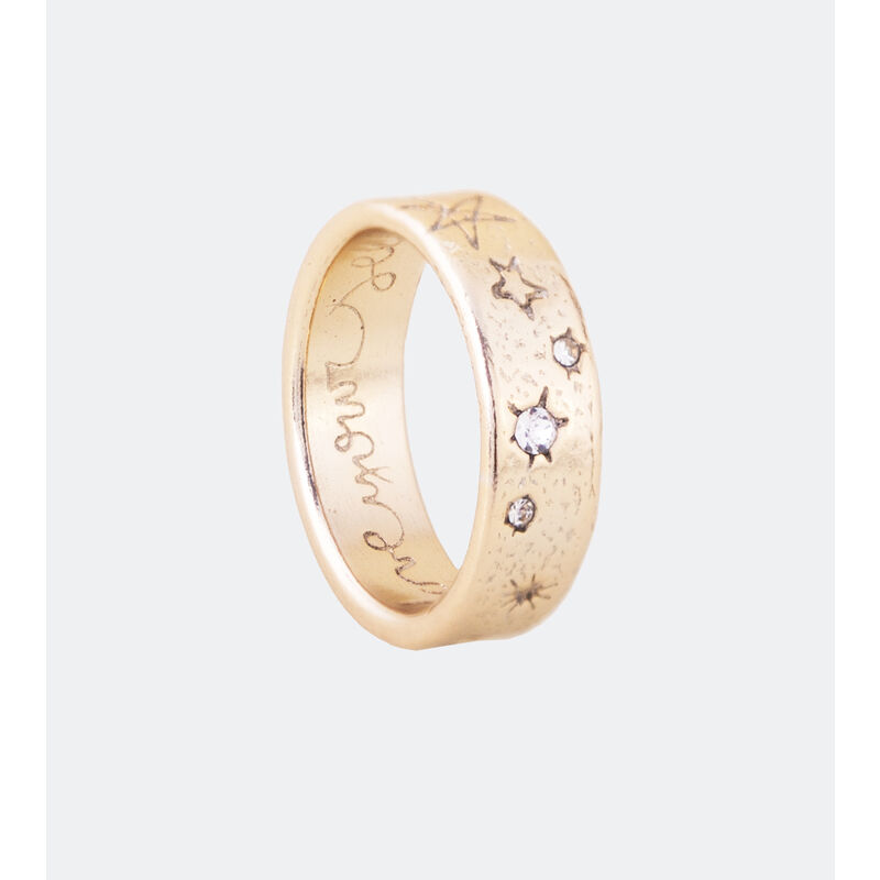 31702 anillo constelación ancho anekke GOLD. Anillo. Color oro. Número 14. 