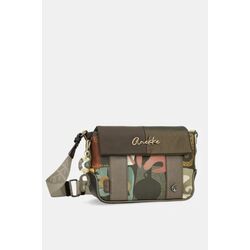 42713 bandolera estampada con solapa Anekke Amphora. Bolsos Bandolera . Color verde. 