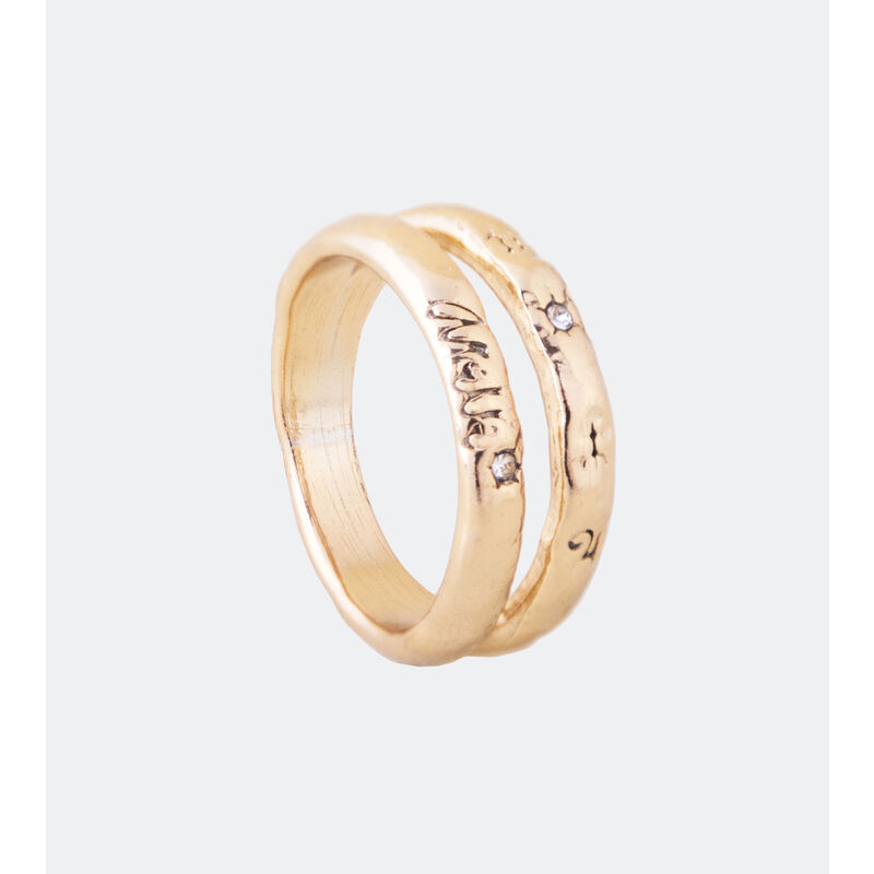 31702 anillo doble anekke. . Color oro. Número 14. 