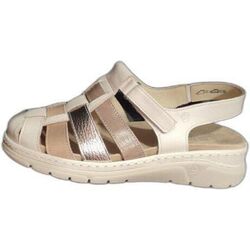 3369 Sandalia tiras Suave. Sandalia . Color beige. Número 38. 