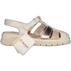 3369 Sandalia tiras Suave. Sandalia . Color beige. Número 38. 