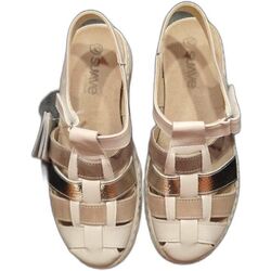 3369 Sandalia tiras Suave. Sandalia . Color beige. Número 38. 