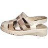 3369 Sandalia tiras Suave. Sandalia . Color beige. Número 41. 