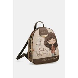 43705 Mochila con solapa Anekke Tulip. Bolsos Mochila . Color arena. 