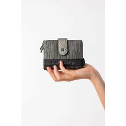 43819 Billetero pequeño RFID Anekke Melody. Cartera Billetero Monedero . Color negro. 