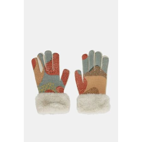 Guantes de punto Anekke multicolor. Complementos . Color teja. 